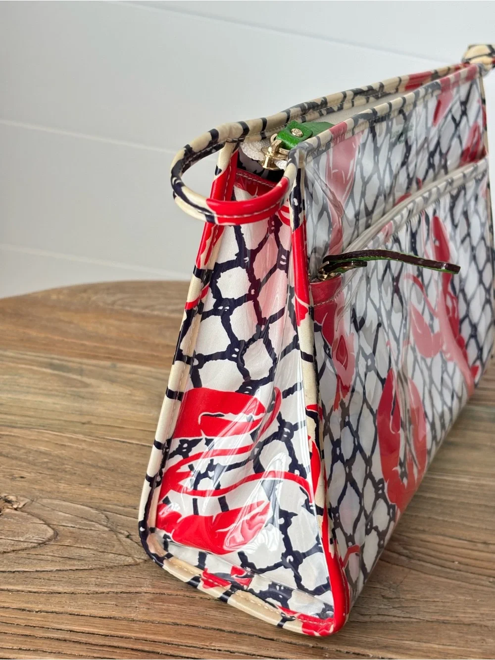 Kate Spade Cape Cod Collection Lobster Netting Travel Cosmetic Bag